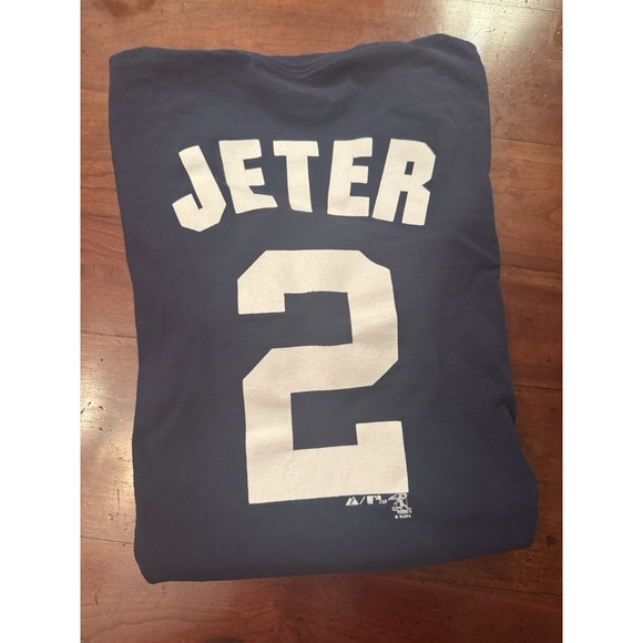 Majestic Other - Vintage Majestic Derek Jeter New‎ York Yankees MLB Tshirt Size L #2 JETER